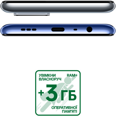 Смартфон OPPO A74 4/128GB Midnight Blue, блакитний