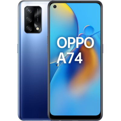 Смартфон OPPO A74 4/128GB Midnight Blue, голубой