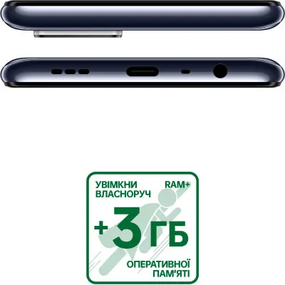 Смартфон OPPO A74 4/128 GB Black, чорний Смартфон OPPO A74 4/128 GB Black, чорний
