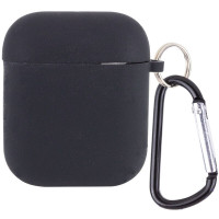 Чехол для наушников AirPods 1/2 Microfiber Черный Чехол для наушников AirPods 1/2 Microfiber Черный