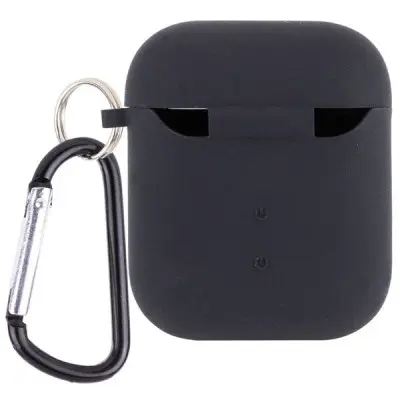 Чохол для навушників AirPods 1/2 Microfiber Чорний