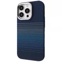 Чехол Накладка Proove Gleam MagSafe iPhone 16 Pro Blue Stripes Чехол Накладка Proove Gleam MagSafe iPhone 16 Pro Blue Stripes