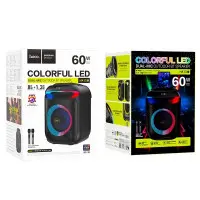 Колонка Bluetooth Hoco HA13 + 2 мікрофона Black, Чорний Колонка Bluetooth Hoco HA13 + 2 мікрофона Black, Чорний