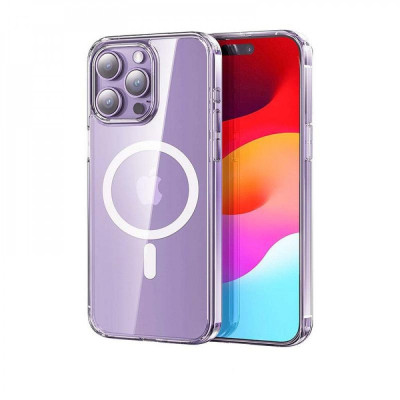 Чехол накладка Rock Crystal MagSafe iPhone 16 Прозрачная