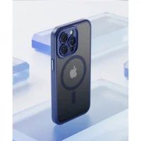 Чохол накладка Rock Guard MagSafe iPhone 16 Pro Max Синя (Antidrop Lens) titanium Blue