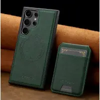 Чехол Накладка Leather Magnet Samsung S938 (S25 Ultra) Зеленая