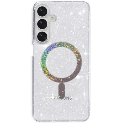 Чехол накладка Eclipse Sparkle (MagFit) Samsung A256 (A25) Прозрачная