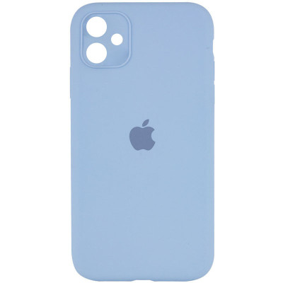 Чехол накладка HC iPhone 11 Голубая /Lilac Blue Square Full