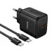 Мережевий зарядний пристрій Hoco N83 1USB-C 40W + Кабель Type-C to Type-C Black, Чорний