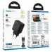 Мережевий зарядний пристрій Hoco N83 1USB-C 40W + Кабель Type-C to Type-C Black, Чорний