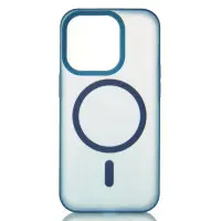 Чехол Накладка Smoky MagSafe iPhone 13 Pro Темно синяя Чехол Накладка Smoky MagSafe iPhone 13 Pro Темно синяя