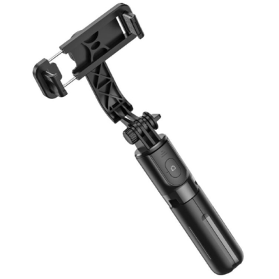 Монопод Bluetooth Tripod Hoco K17 Black, Чёрный