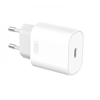 Мережевий зарядний пристрій XO L91 1USB-C 25W White, Біла