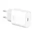 Мережевий зарядний пристрій XO L91 1USB-C 25W White, Біла