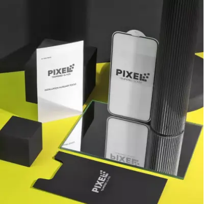 Защитное стекло Pixel 5D iPhone 13/13 Pro/14 Чёрное Защитное стекло Pixel 5D iPhone 13/13 Pro/14 Чёрное