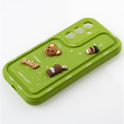 Чехол накладка Pretty Things Samsung A356 (A35 5G) Зеленая