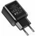 Мережевий зарядний пристрій Hoco N6 Charmer 2USB/QC3.0/3A Black, Чорний