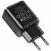 Мережевий зарядний пристрій Hoco N6 Charmer 2USB/QC3.0/3A Black, Чорний