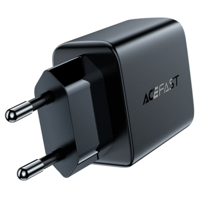 Сетевое зарядное устройство Acefast A33 18W QC3.0 PD+USB-A Black, Черный