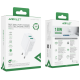 Мережевий зарядний пристрій Acefast A33 18W QC3.0 2USB-A White, Білий
