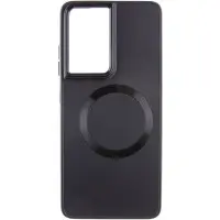 Чехол накладка Bonbon Metal MagSafe Samsung S908 (S22 Ultra) Черная