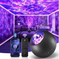 Лазерний нічник проектор Ocean Dream E14 with Bluetooth and Remote Control Black, Черный