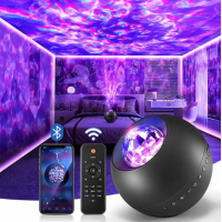 Лазерний нічник проектор Ocean Dream E14 with Bluetooth and Remote Control Black, Чорний
