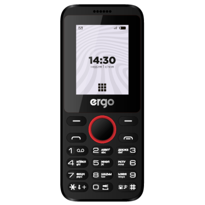 Мобильный телефон Ergo B183 Dual Sim Black, черный