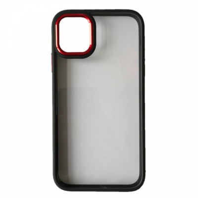 Чехол накладка Crystal Guard iPhone 11 Pro Черная/ Красная