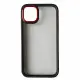 Чехол накладка Crystal Guard iPhone 11 Pro Черная/ Красная
