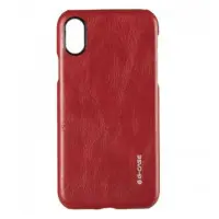 Чехол накладка G-Case Boa Leather iPhone X Красная