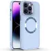 Чехол накладка Bonbon Metal MagSafe iPhone 14 Pro Max  Голубая / Mist Blue