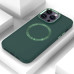 Чехол накладка Bonbon Metal MagSafe iPhone 14 Pro Max Зеленая / Army Green