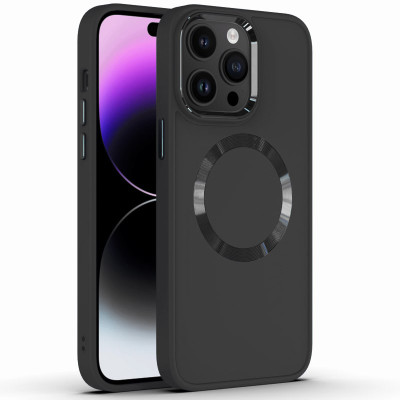 Чехол накладка Bonbon Metal MagSafe iPhone 14 Pro Max Черная