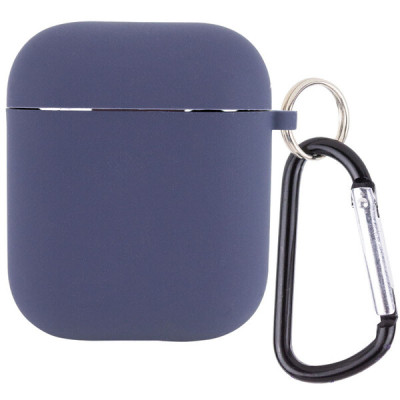 Чохол для AirPods 1/2 Microfiber Північно-синій
