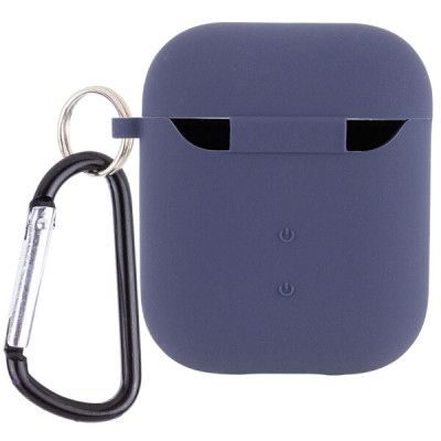 Чохол для AirPods 1/2 Microfiber Північно-синій