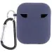 Чехол для наушников AirPods 1/2 Microfiber Полночно-синий