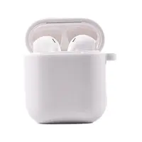 Чохол для навушників AirPods 1/2 Microfiber Білий