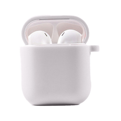 Чохол для навушників AirPods 1/2 Microfiber Білий