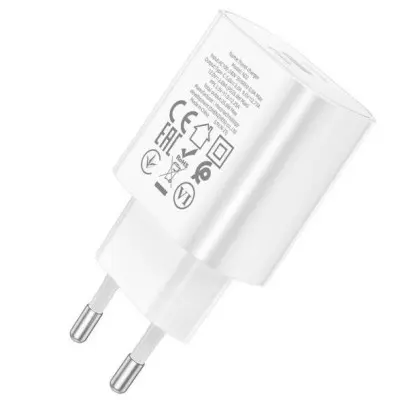 Мережевий зарядний пристрій Hoco N22 PD25W White, Білий