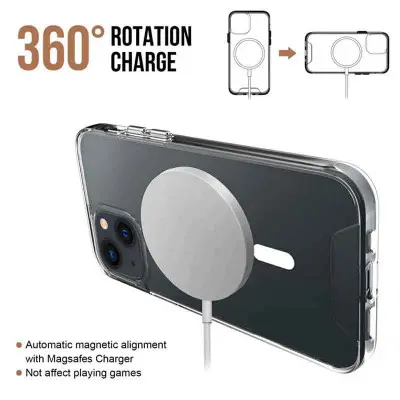 Чехол накладка Space MagSafe iPhone 114 Pro  Прозрачная