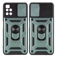 Чехол накладка Serge Ring Camshield  Xiaomi Redmi Note 11 Pro Зеленая