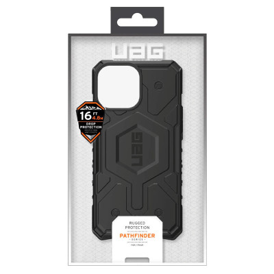 Чехол накладка UAG Pathfinder iPhone 14 Pro Чёрная