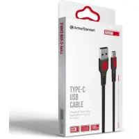 Кабель дата ArmorStandart AR15 Type-C 2.4A 1м Черный (ARM59536) Кабель дата ArmorStandart AR15 Type-C 2.4A 1м Черный (ARM59536)