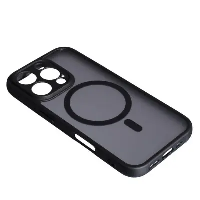 Чохол Накладка Black Soft MagSafe iPhone 16 Pro Max Чорна