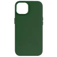 Чехол накладка Leather Case with MagSafe iPhone 16 Зеленая