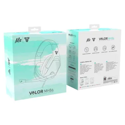 Накладні ігрові навушники-гарнітура з мікрофоном PC Fantech HMH86 Valor X Ментолові