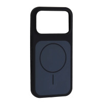 Чохол Накладка HC New MagSafe iPhone 17 Pro Темно-синя Midnight Blue (Without Logo)