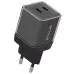 Мережевий зарядний пристрій Proove Shot Gan 67W 2PD+USB Black, Чорний