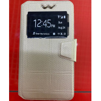 Чохол-книжка Універсальна Carbon 5.2-5.5" Золота